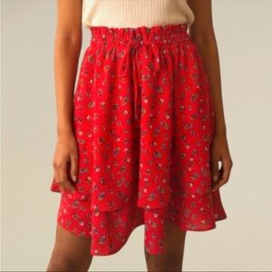 (NWOT) Gibson Women’s Floral Red Skirt, Small